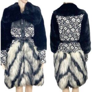 Tracy Reese Multi-Faceted Floral-Lace Coat NWT Featured VOGUE RUNWAY- Size Small